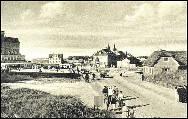 B1467 Vejen-fra-stranden postkort