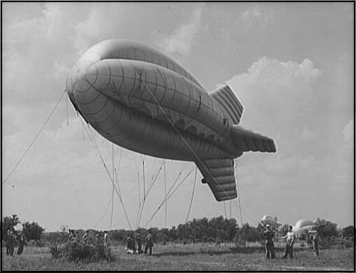 Barrage balloon, Parris Isl